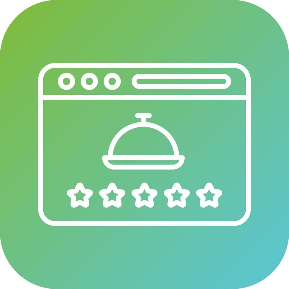 Food Review Vector Icon Style