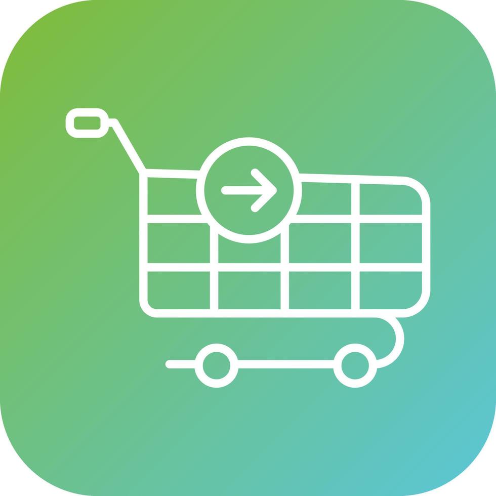 Continue Shopping Vector Icon Style