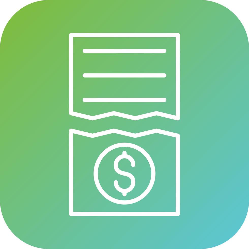 Split Bills Vector Icon Style