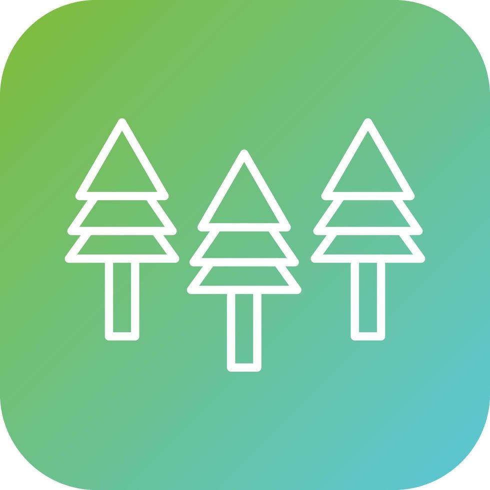 bosque vector icono estilo