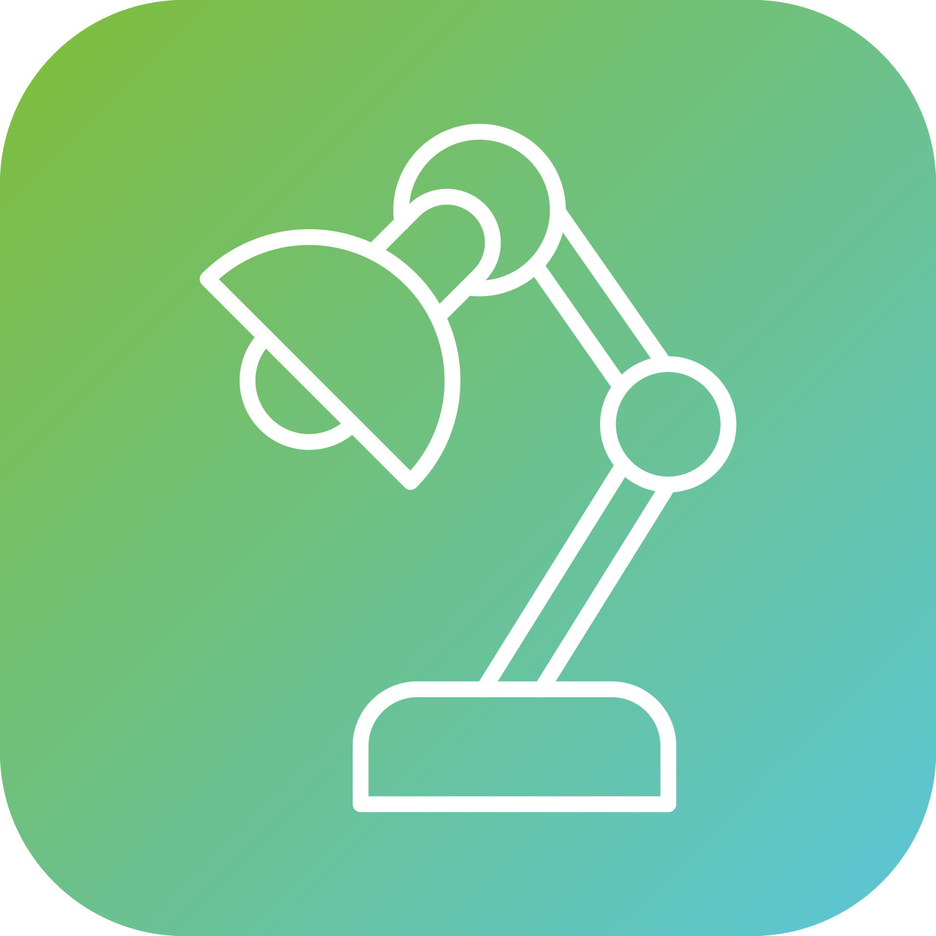 Desk Lamp Vector Icon Style 22299935 Vector Art at Vecteezy