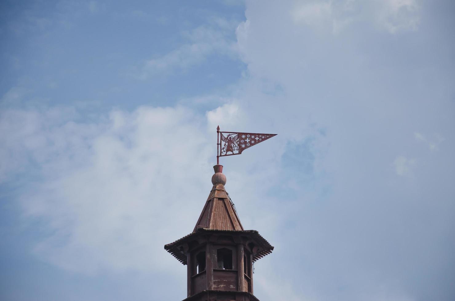 03.07.2022 Leningrad region, Shlissserburg, Spire roof of the fortress Oreshek photo