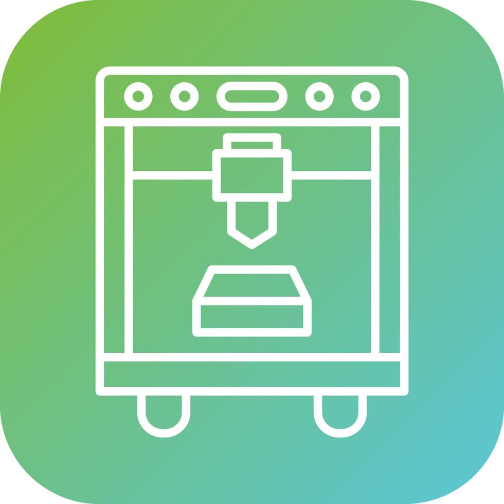 3D Printing Vector Icon Style