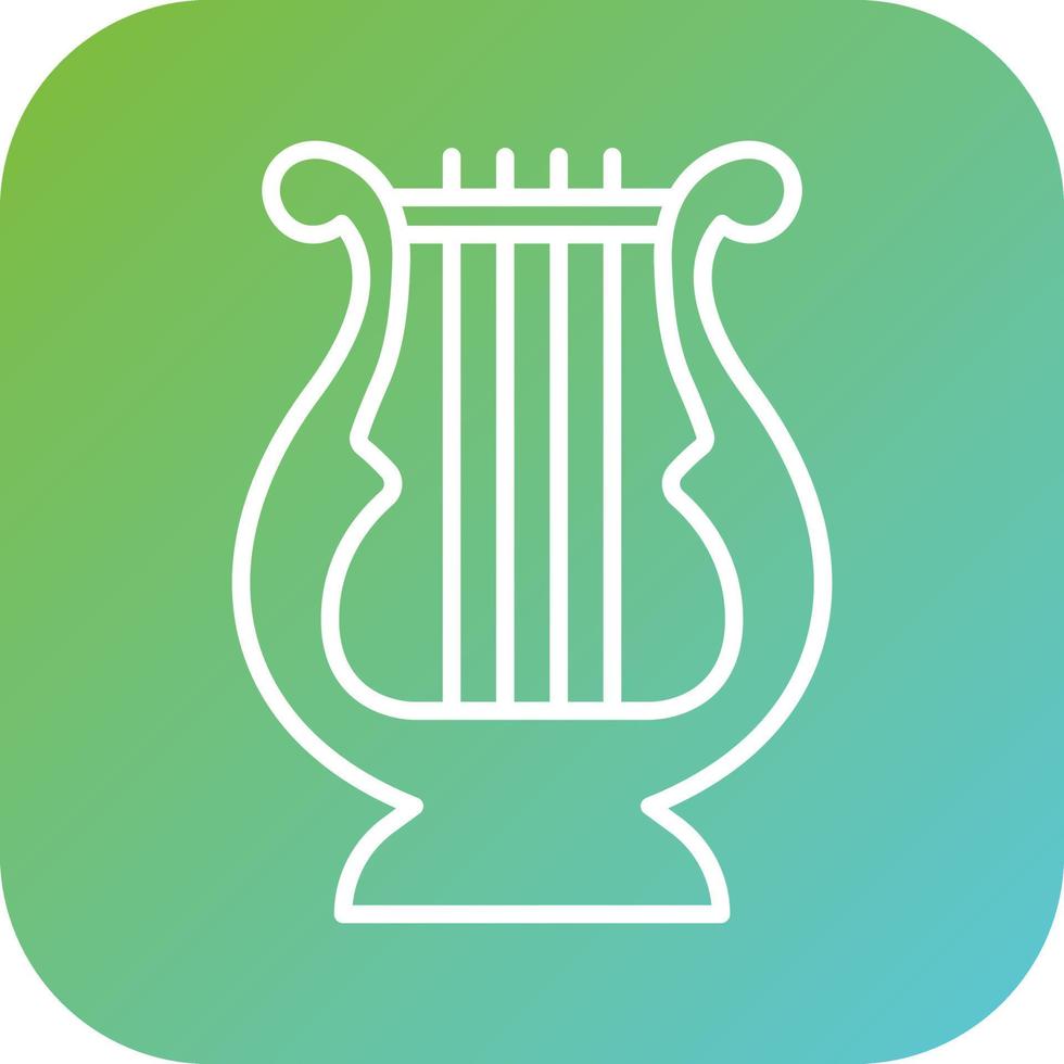 Lyre Vector Icon Style