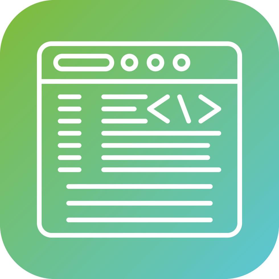 codificación vector icono estilo
