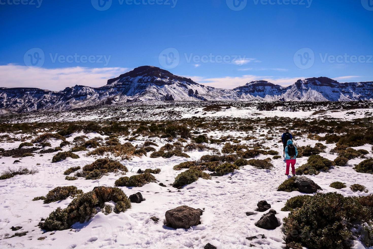 Scenic mountain landscape photo