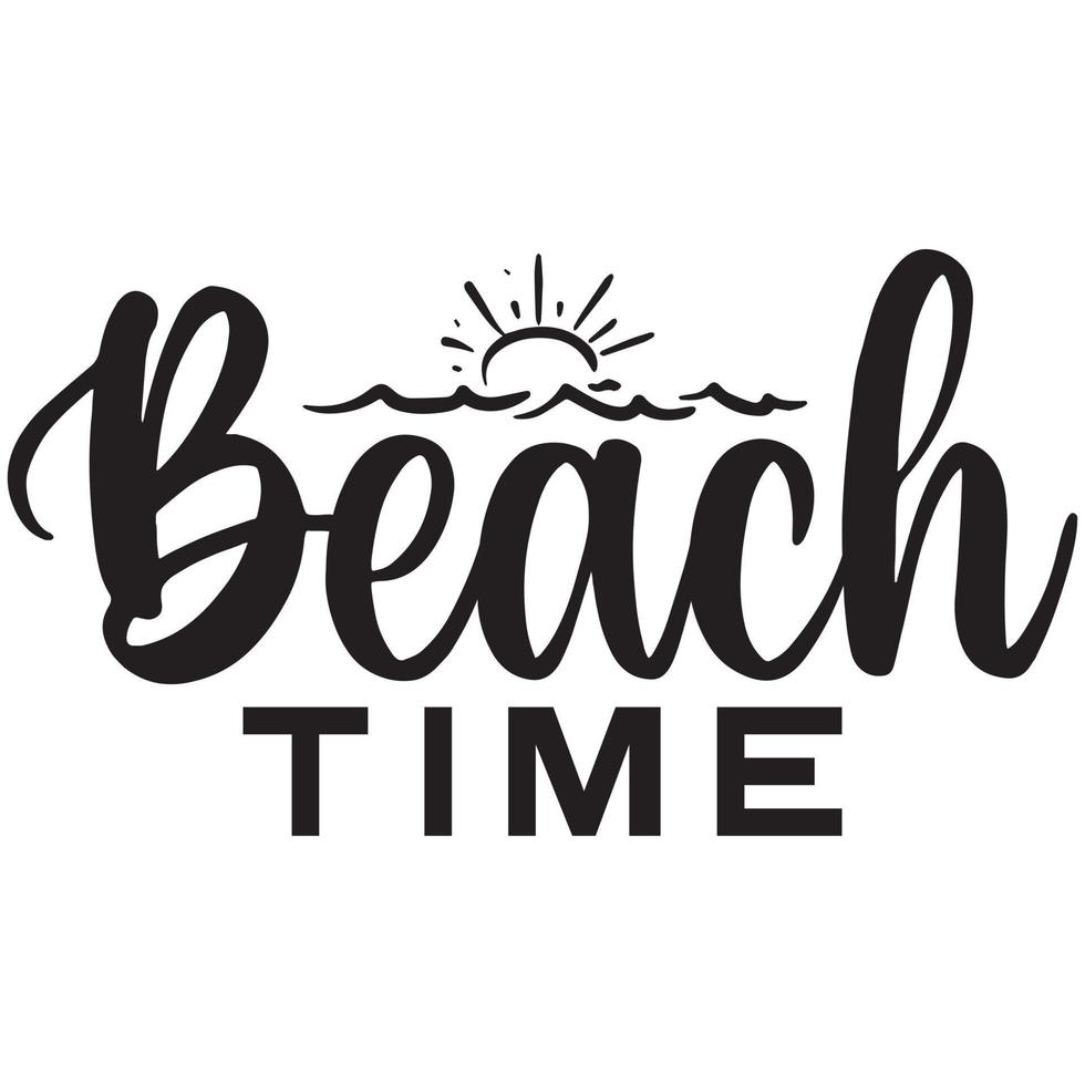 beach time t shirt design vector