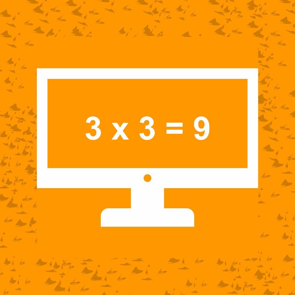 Math in Computer Vector Icon