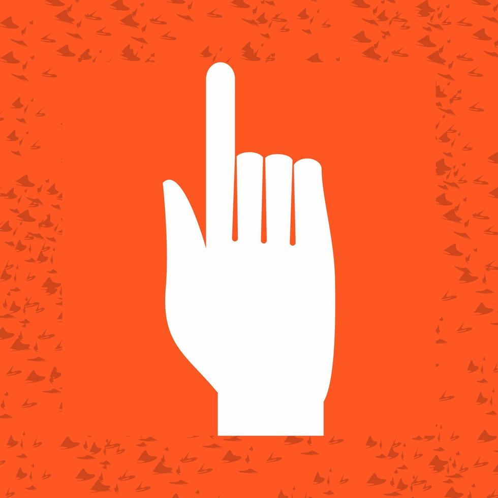 Raised Finger Vector Icon