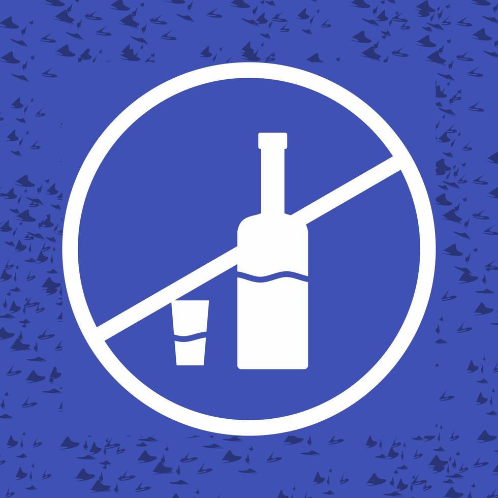 No Drinks Vector Icon