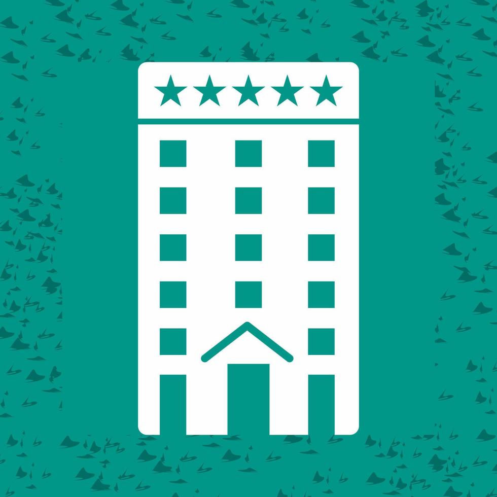 Five Star Building Vector Icon