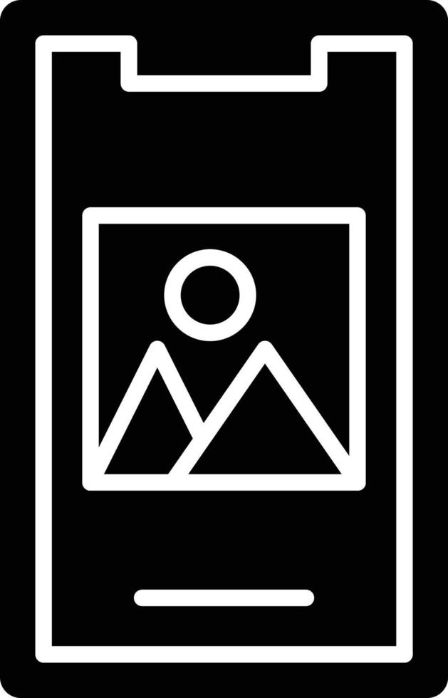 Vector Design Mobile Image Icon Style