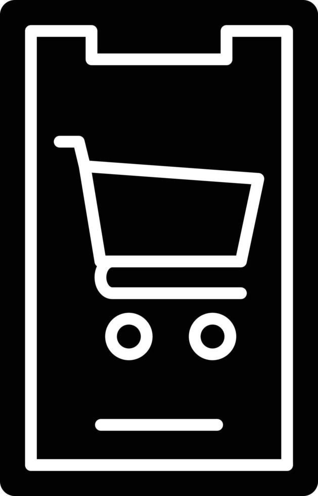 Vector Design Mobile Shopping Icon Style