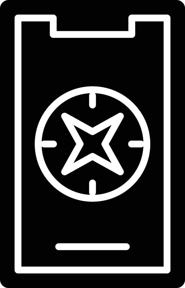 Vector Design Mobile Compass Icon Style