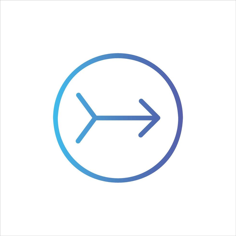arrow in flat design style vector
