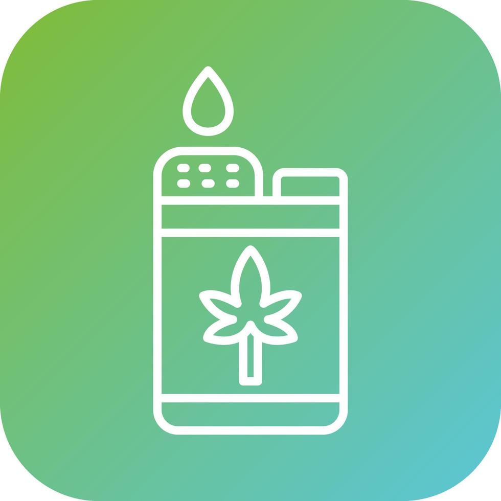 Cbd Vaping Vector Icon Style