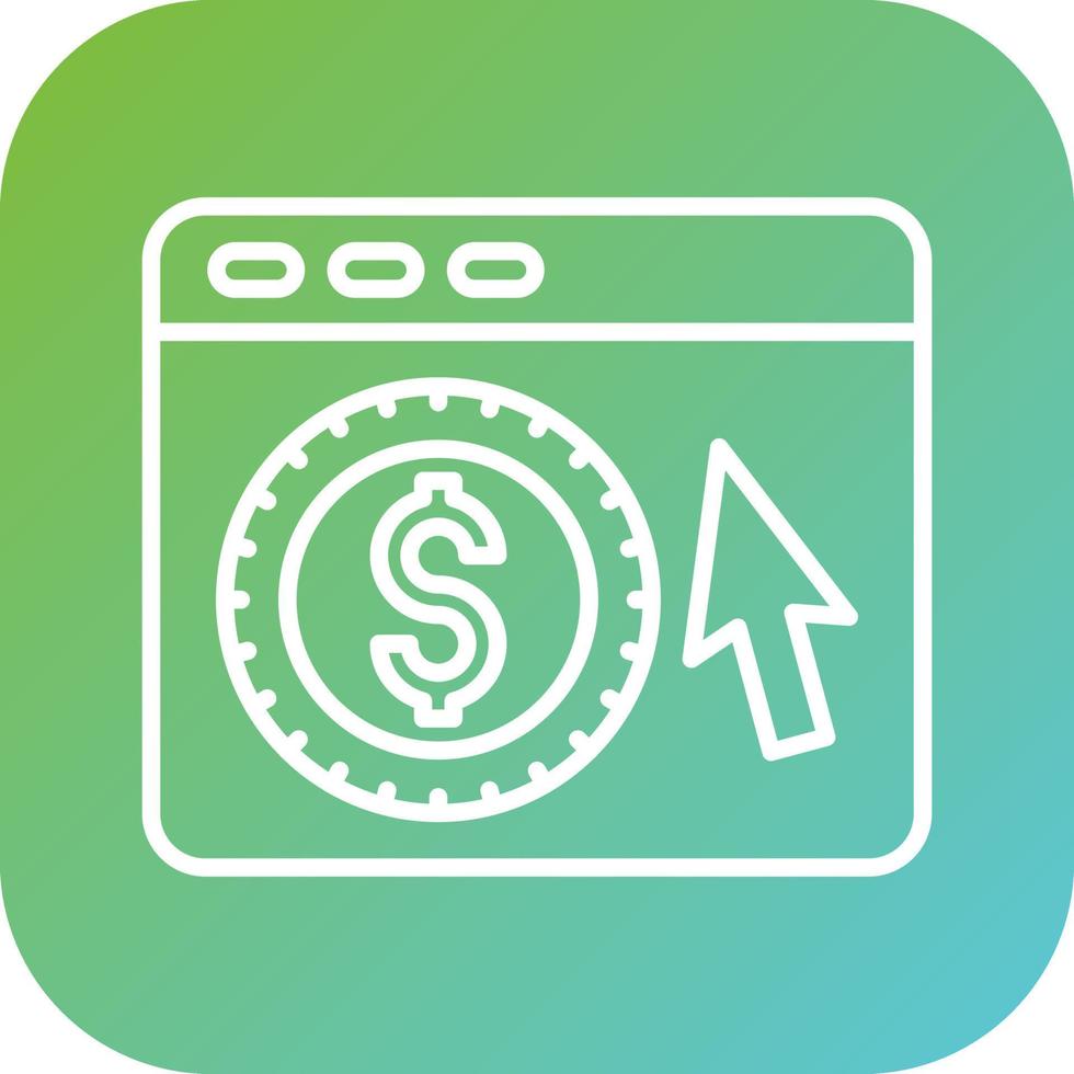 Cost Per Click Vector Icon Style