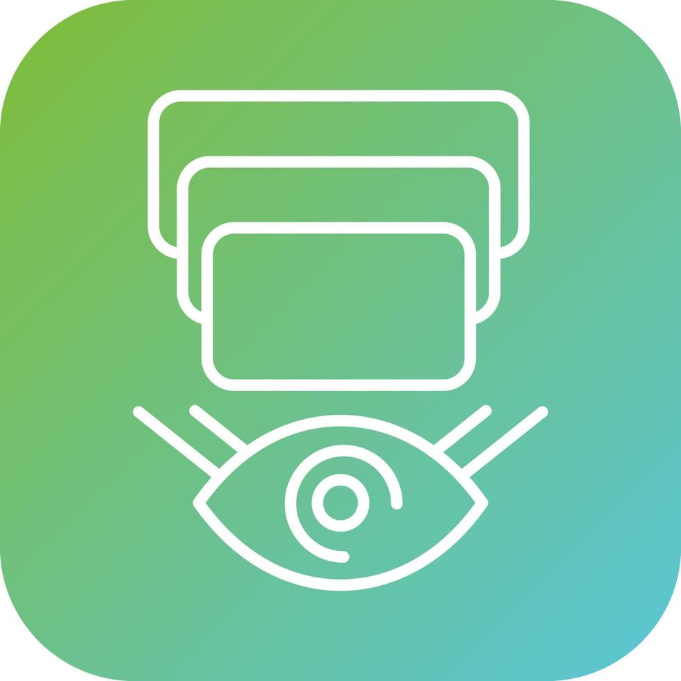 Depth Perception Vector Icon Style