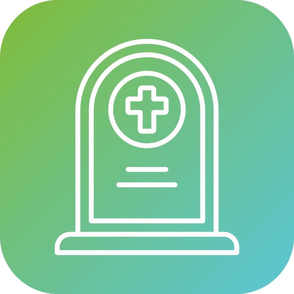 cementerio vector icono estilo