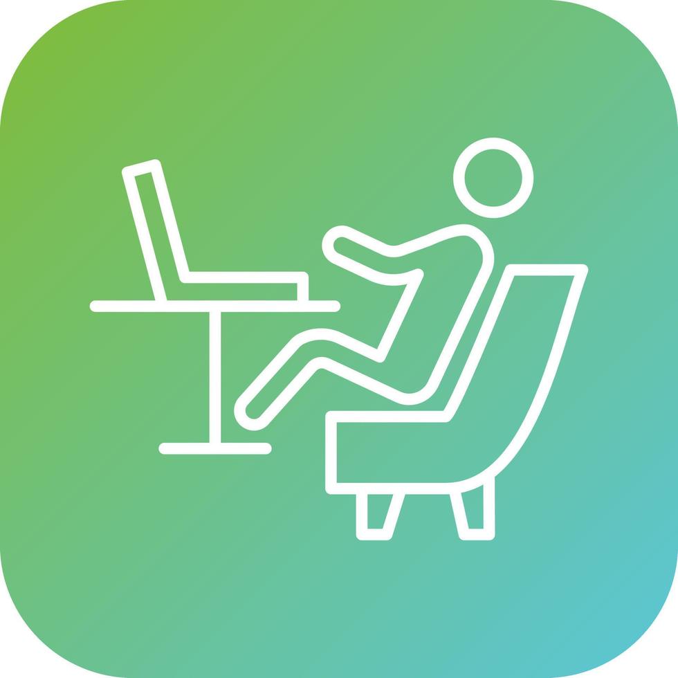 Relax Work Vector Icon Style