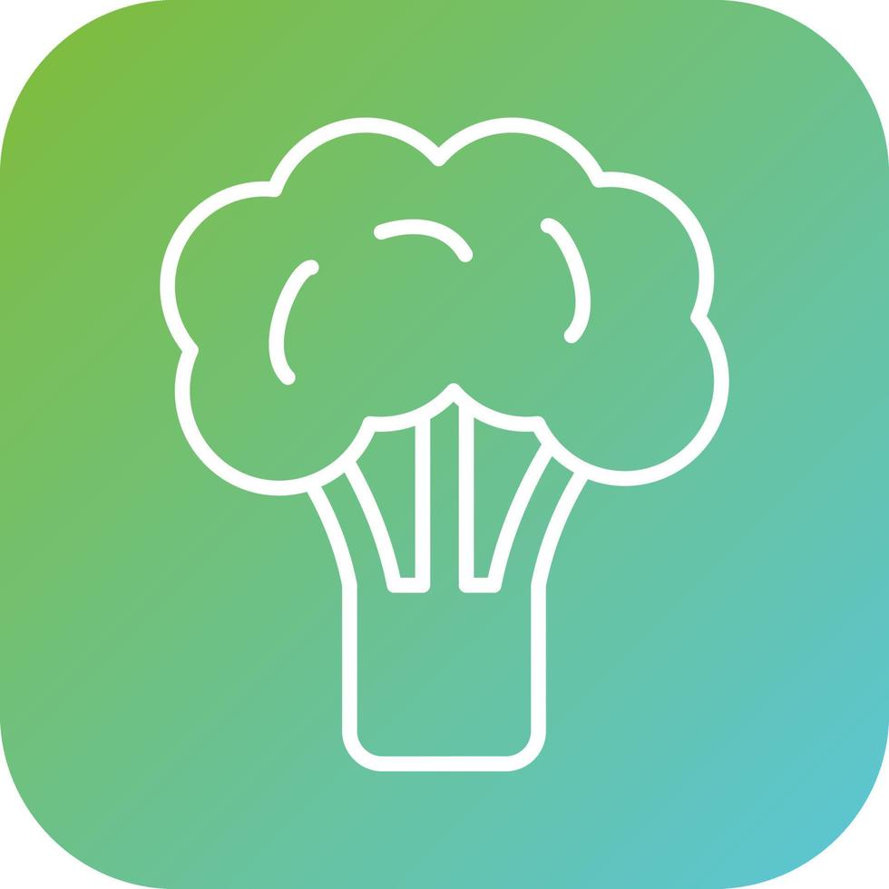 Broccoli Vector Icon Style
