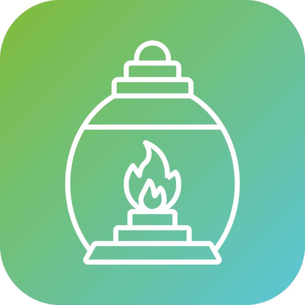 Gas Lamp Vector Icon Style