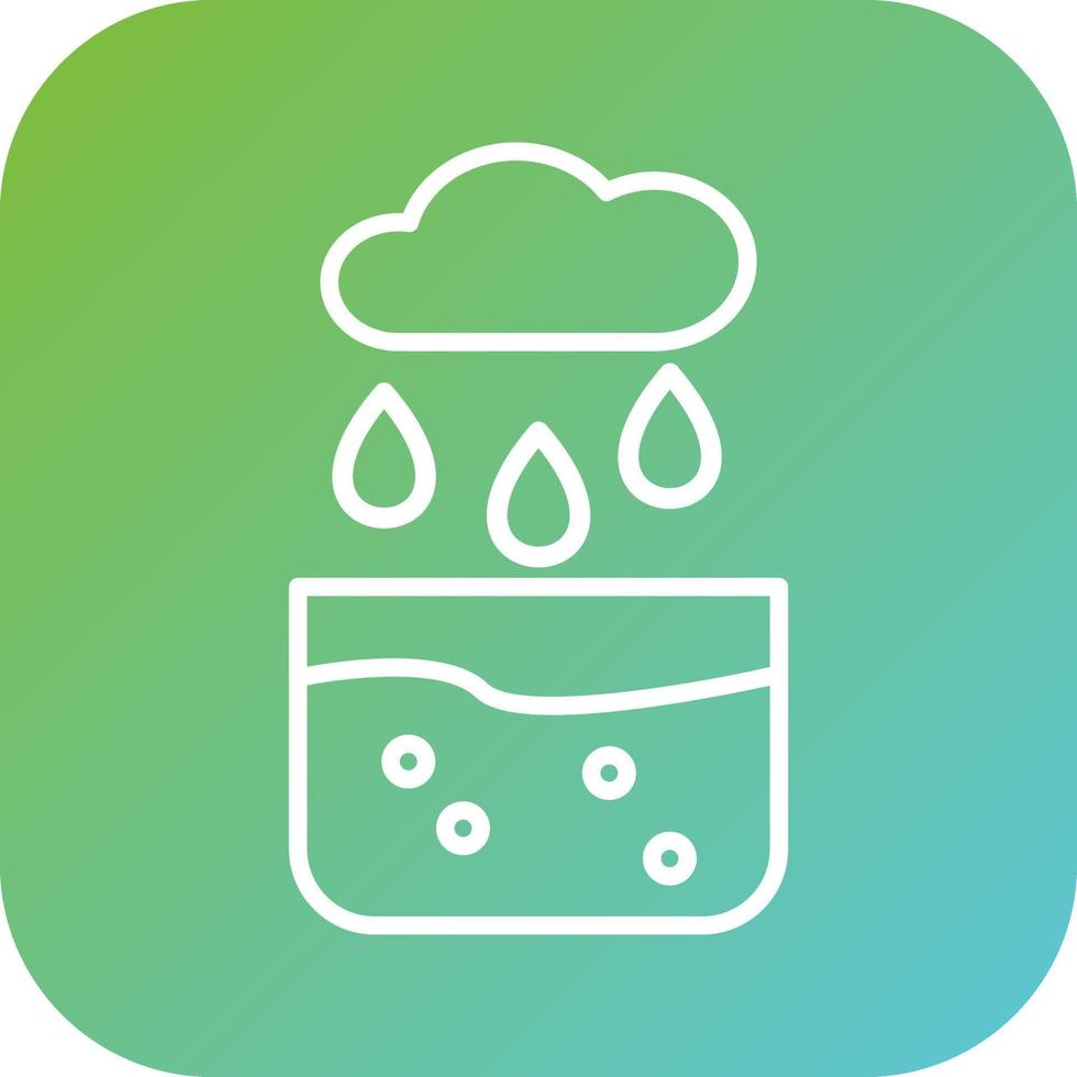 Collecting Water Vector Icon Style