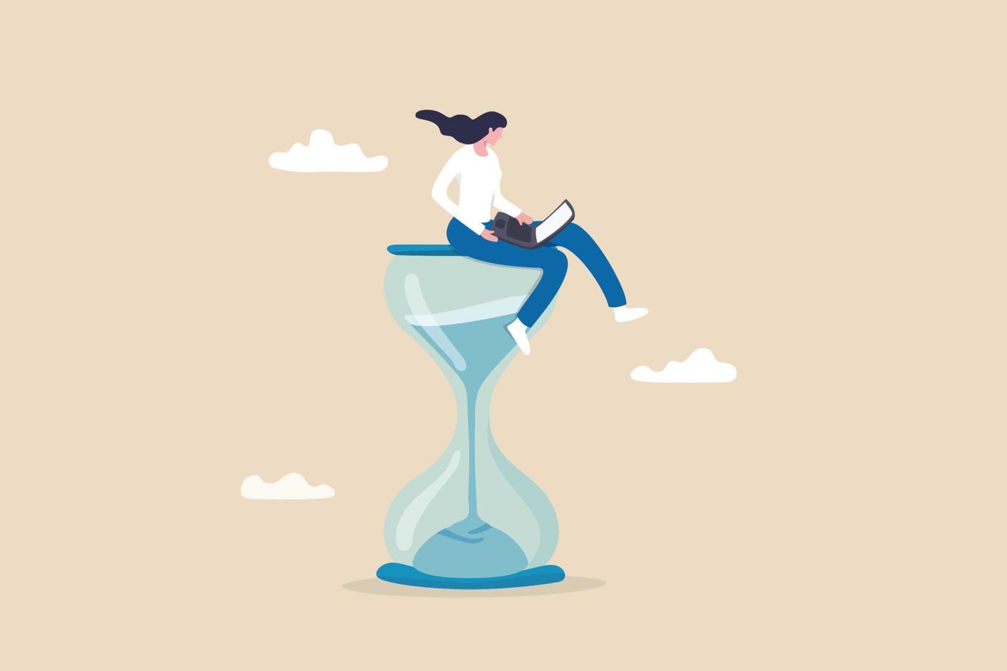 Working with time count down, project deadline or time management