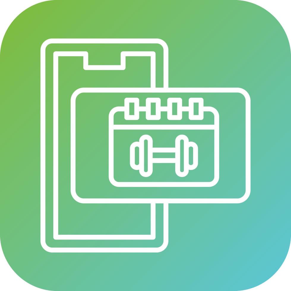 Workout Schedule Vector Icon Style