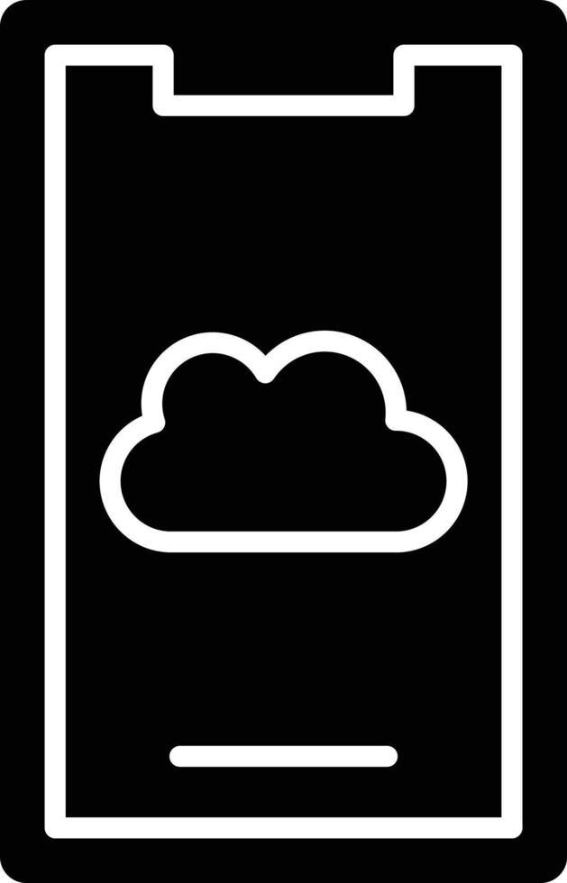 Vector Design Mobile Cloud Icon Style
