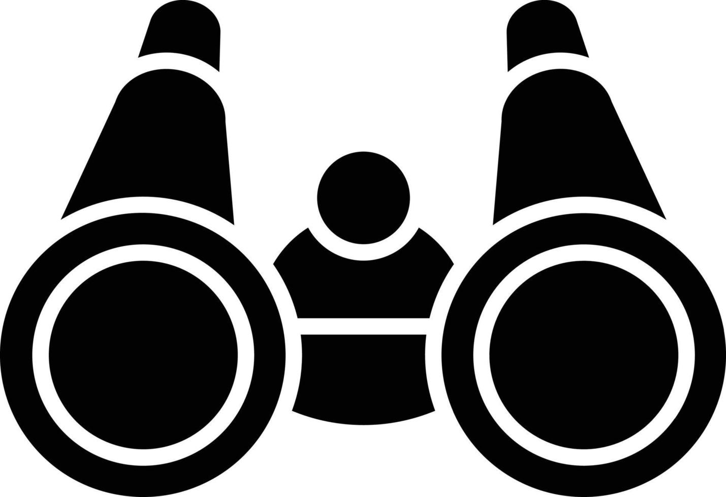 Vector Design Binocular Icon Style