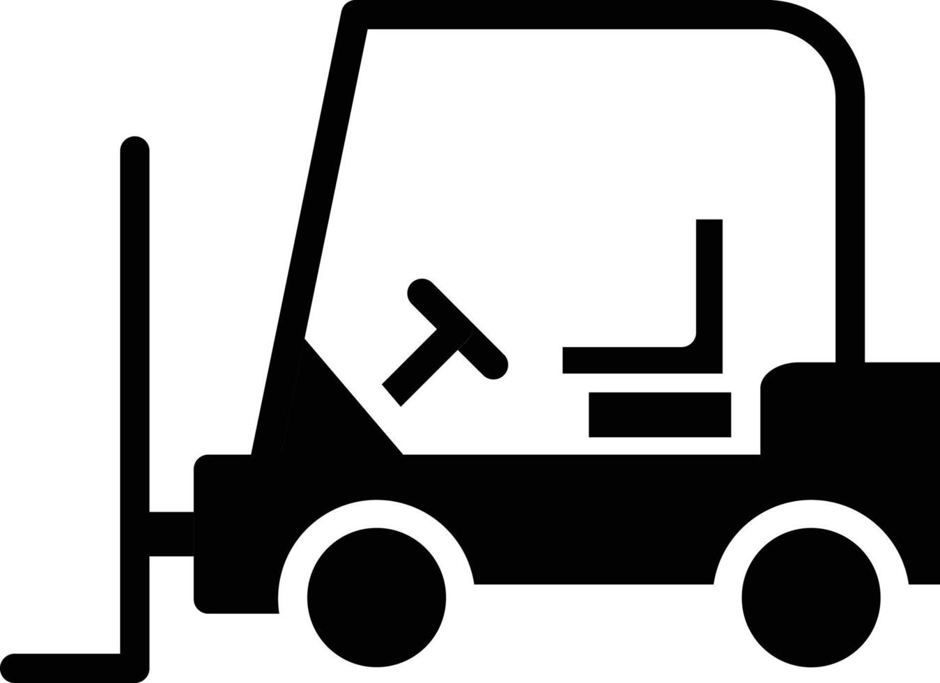 Forklift Vector Icon Style