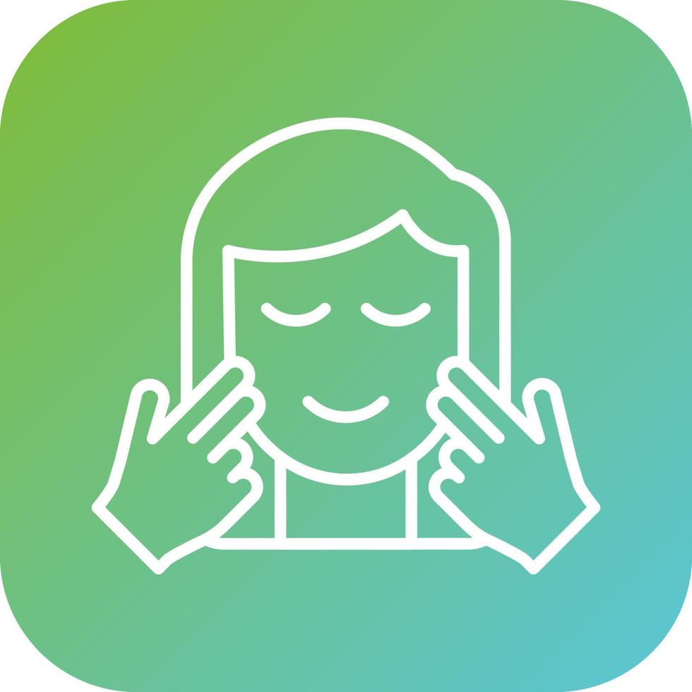 Facial Treatment Vector Icon Style