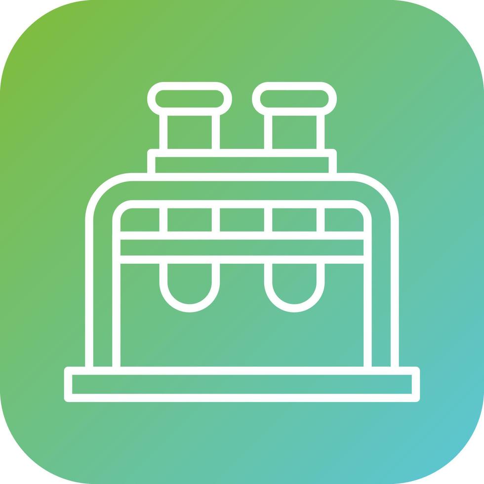 Test Tube Stand Vector Icon Style