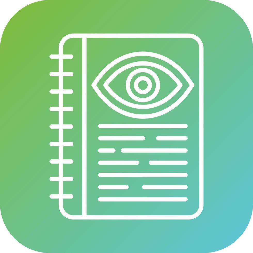 Optometric Guidelines Vector Icon Style
