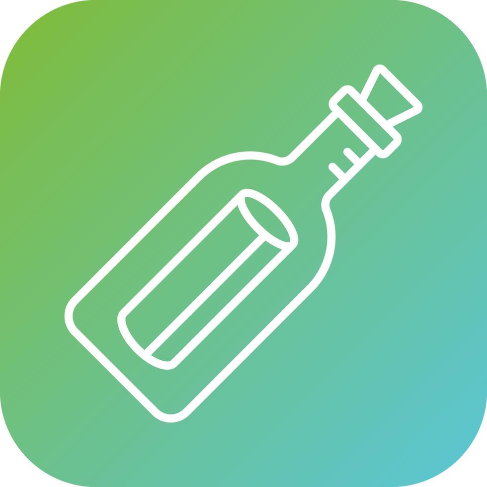 Message In Bottle Vector Icon Style