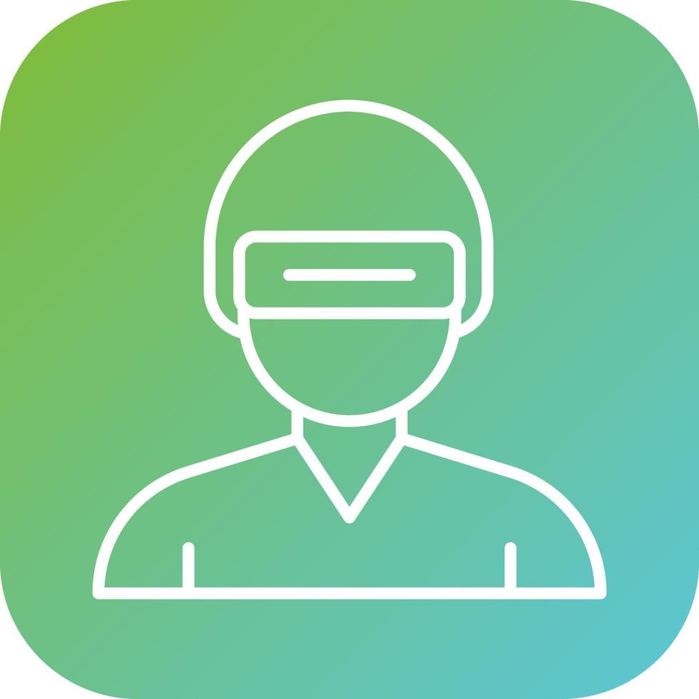 Virtual Reality Vector Icon Style