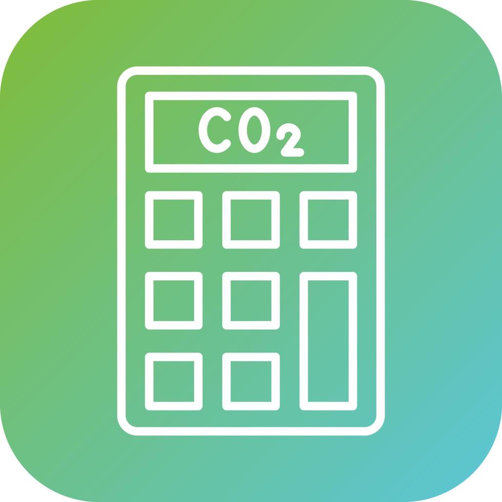 Gas Emissions Calculato Vector Icon Style