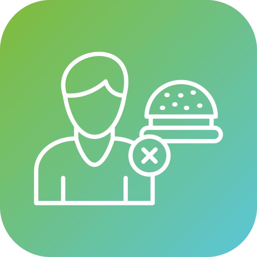 No Appetite Vector Icon Style