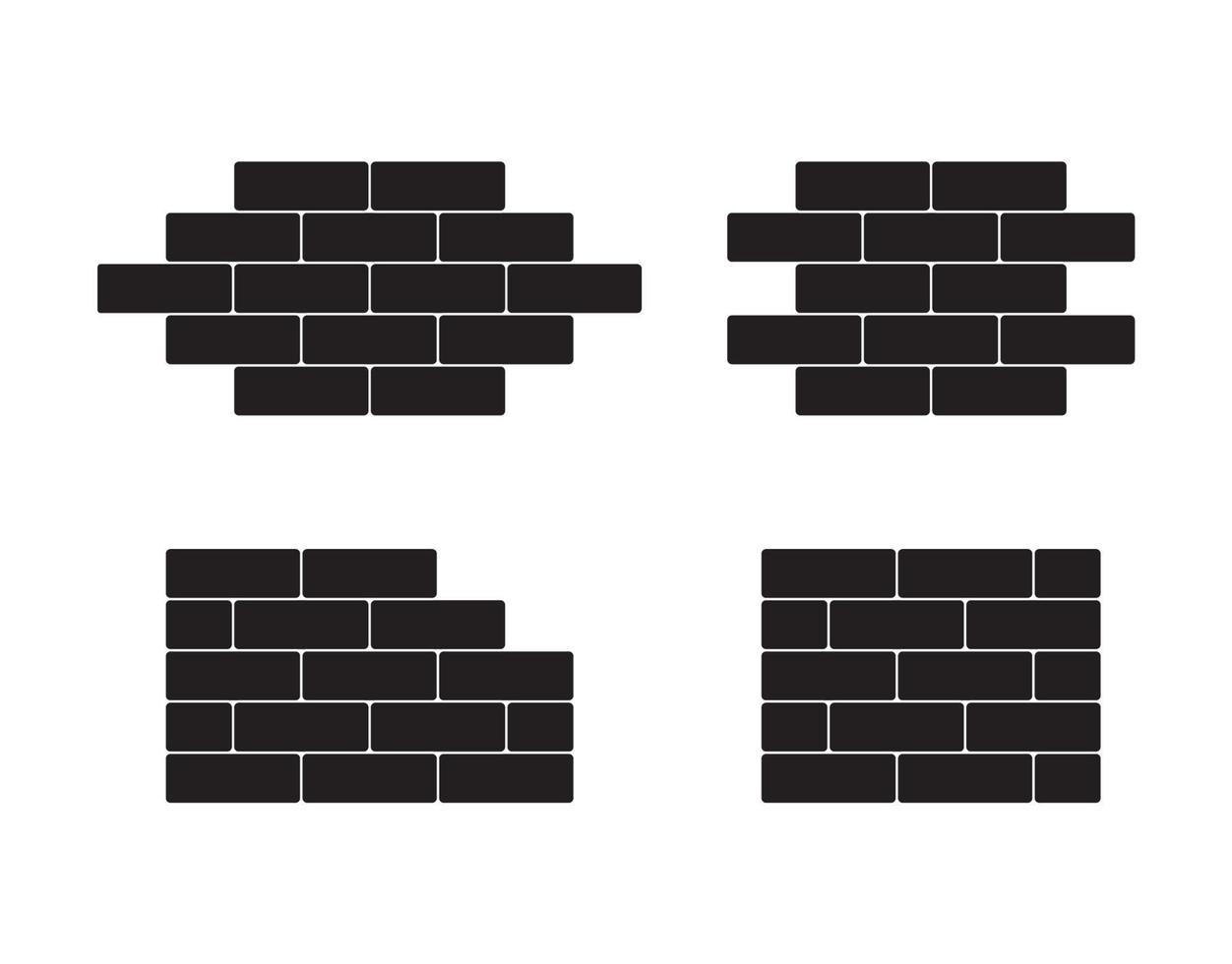 Wall brick shape isolated vector illustration.
