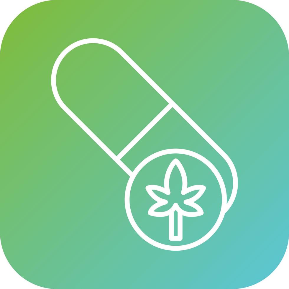 Cbd Capsules Vector Icon Style