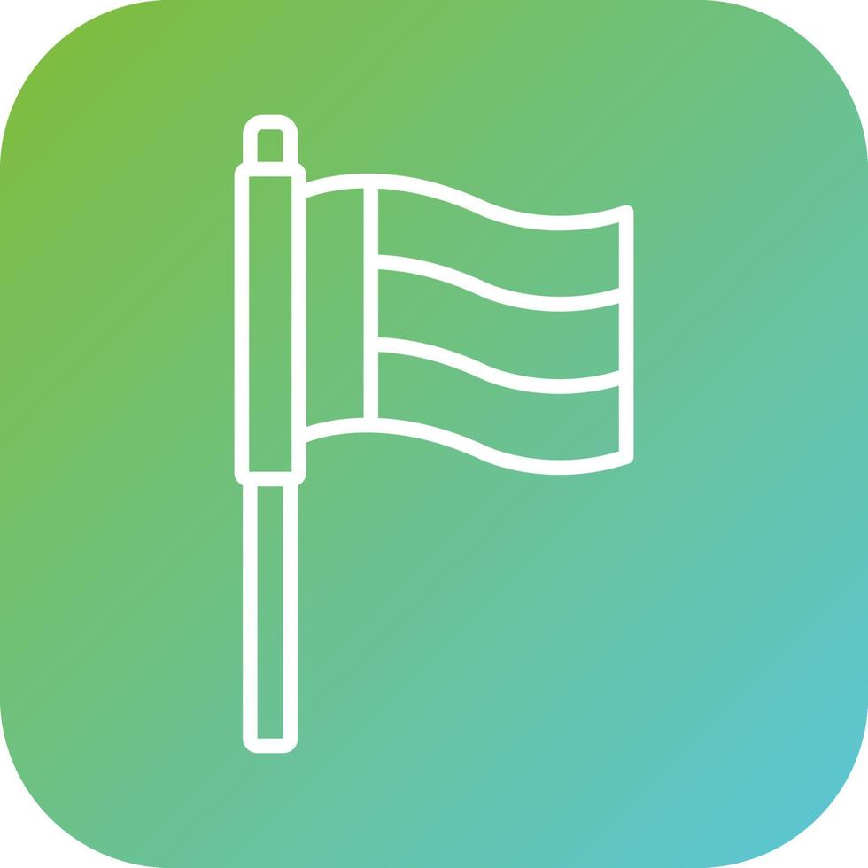Dubai Flag Vector Icon Style