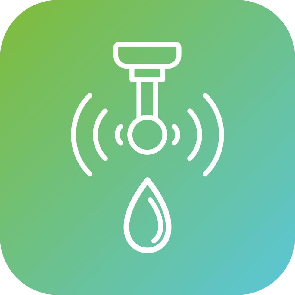 Smart Water Sensor Vector Icon Style