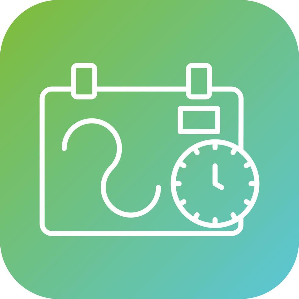 Flexible Schedule Vector Icon Style
