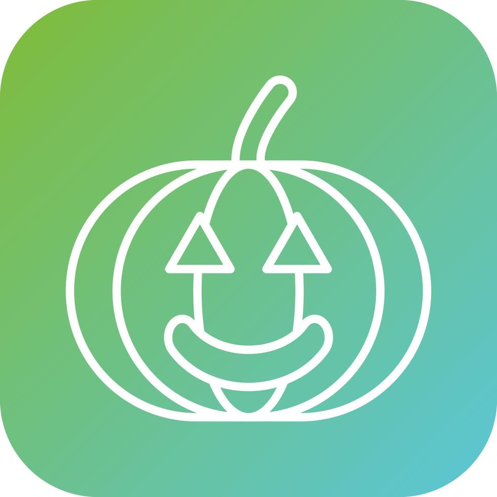 Jack-O-Lantern Vector Icon Style