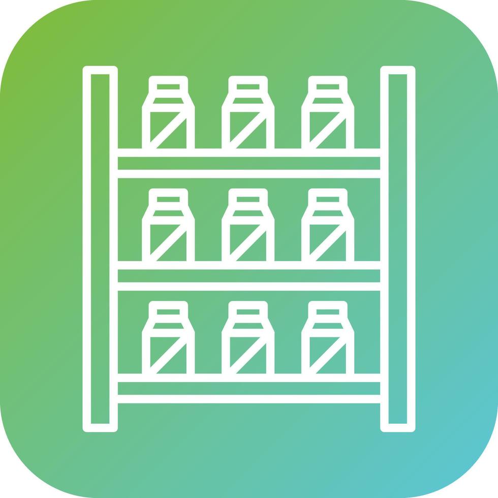 Well Stocked Shelves Vector Icon Style