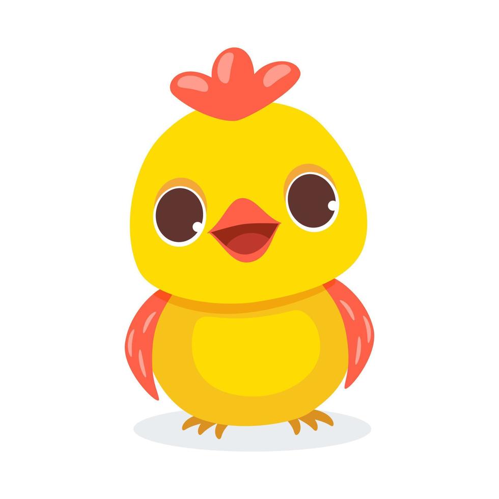 bebé polluelo frente vector aislado icono. bebé polluelo emoji ilustración.