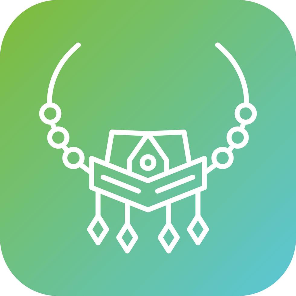 Necklace Vector Icon Style