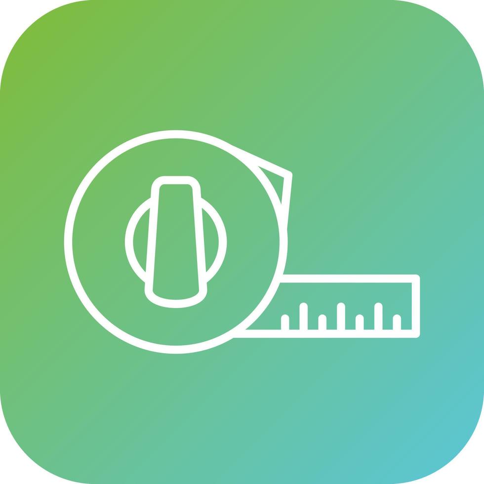 Tape Measure Vector Icon Style