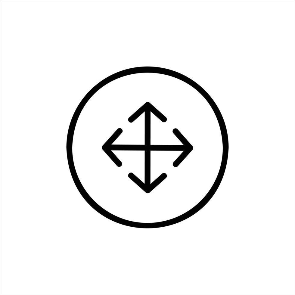 move in flat design style vector